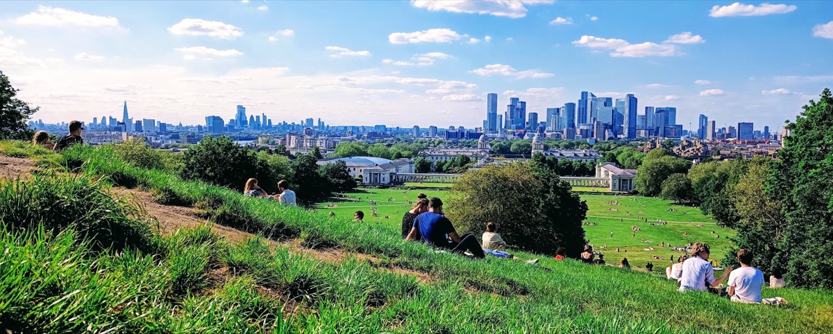 London skyline from Greenwich Park